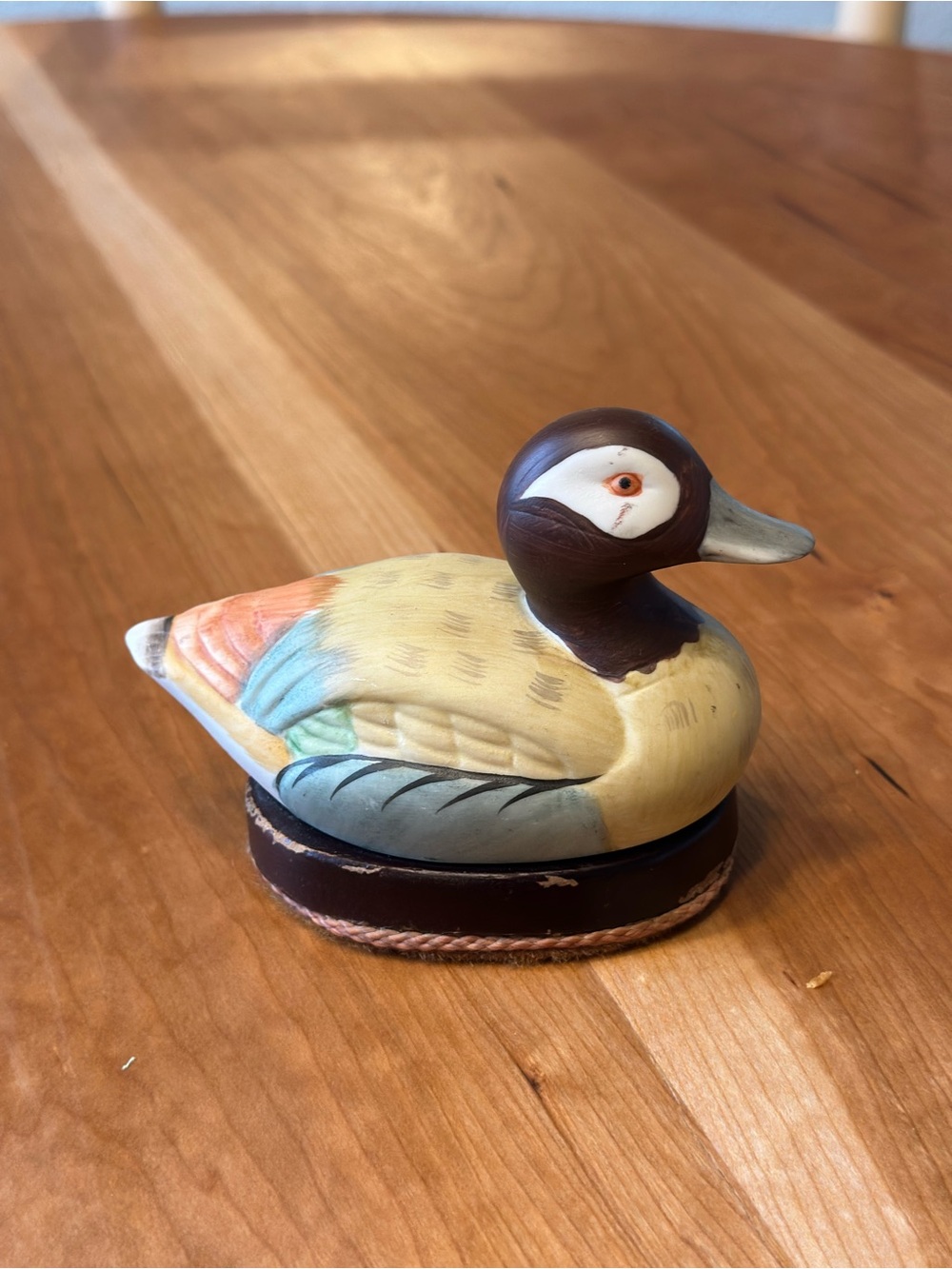 Decorative Multicolor Duck Figurine for Bird Girls
